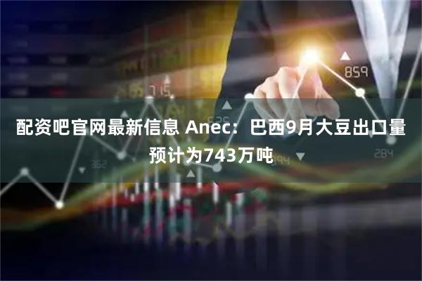 配资吧官网最新信息 Anec：巴西9月大豆出口量预计为743万吨
