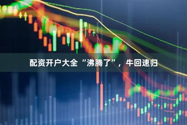 配资开户大全 “沸腾了”，牛回速归